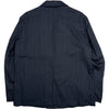Viandon Double Breasted Blazer Navy Pinstripe Fulgor