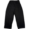 Box Pleat Trouser Cotton Drill Black