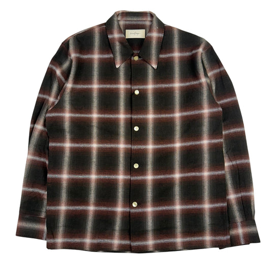 Logan Red Check Ombre Long Sleeve Shirt