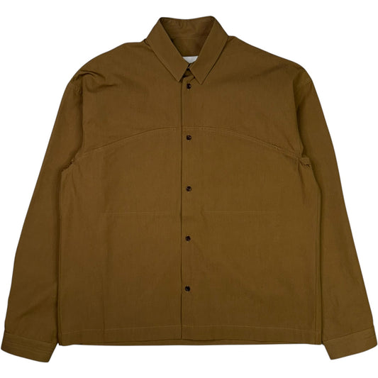 Oval Shirt Cotton Poplin Tan