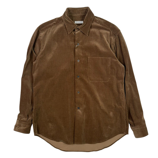 Suvin Corduroy Regular Collar Shirt Brown