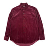 Suvin Corduroy Regular Collar Shirt Burgandy