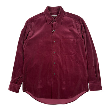 Suvin Corduroy Regular Collar Shirt Burgandy