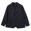Wool Serge Square Navy Blazer