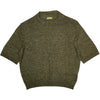 Knitted T-Shirt Italian Wool Blend Olive