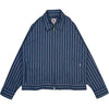 Station Jacket Blue Cotton Stripe Jacquard Oxford Cloth