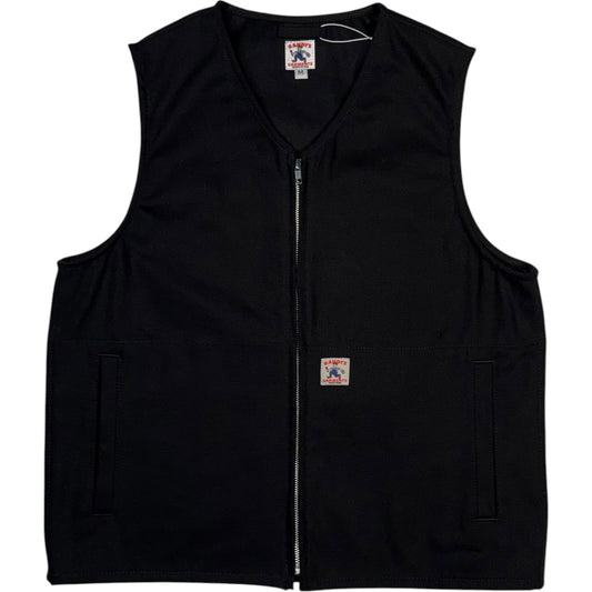 Vest Black 12oz Cotton Duck Canvas
