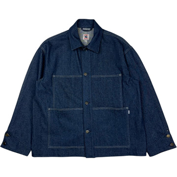 Chore Coat Scoured Indigo 12oz Cotton Denim