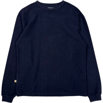 Feijo Long Sleeve T-Shirt Navy Terry Cloth
