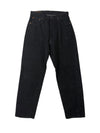 Straight Leg Black Denim Pants