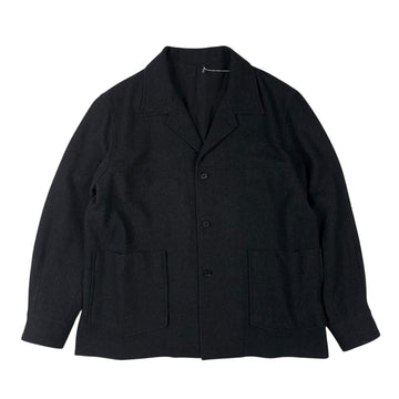 Cashmere Shirt Jacket Top Charcoal
