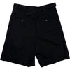 Marshall Double Pleated Shorts Wool Black