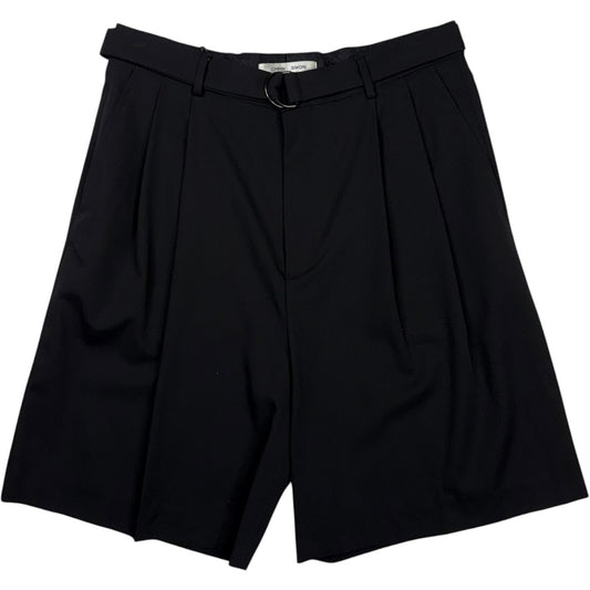 Marshall Double Pleated Shorts Wool Black