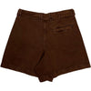 Aadan Belted Denim Shorts Brown