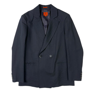 Double Breasted Duplon Blazer Navy