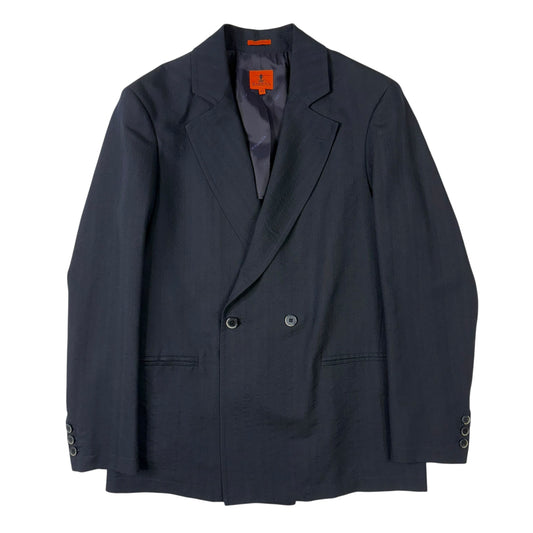 Double Breasted Duplon Blazer Navy