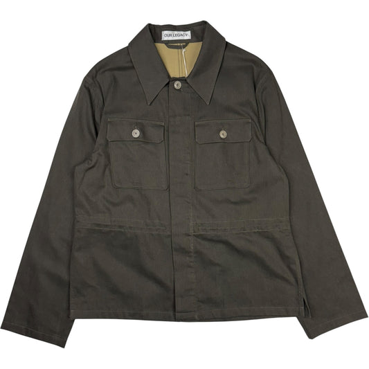 Unity Jacket Antique Mudd Coated Sateen