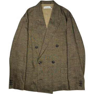 Halt Blazer Deep Husk Soft Grain Weave