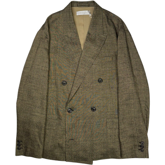 Halt Blazer Deep Husk Soft Grain Weave