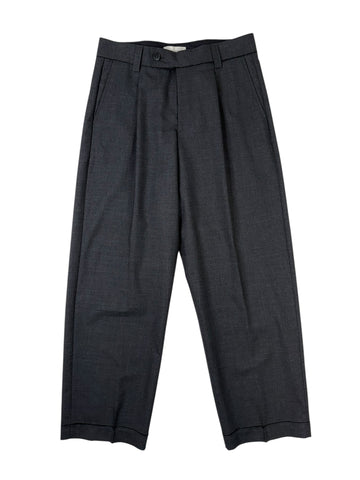 Patch Trouser Grey Worsted Wool