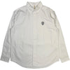 Button Down Logo Oxford White