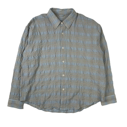 Exact Shirt Pale Blue Structured Check