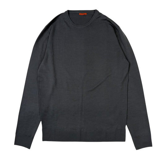 Ato Long Sleeve Sweater Wool Piombo