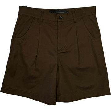 Cotton Linen Short Brown