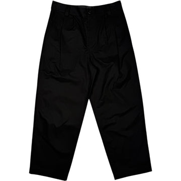 Double Pleated Pant Black