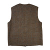 Vico Wool Vest Orange Grey Check