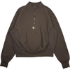 Fleece Quarter Zip Brown