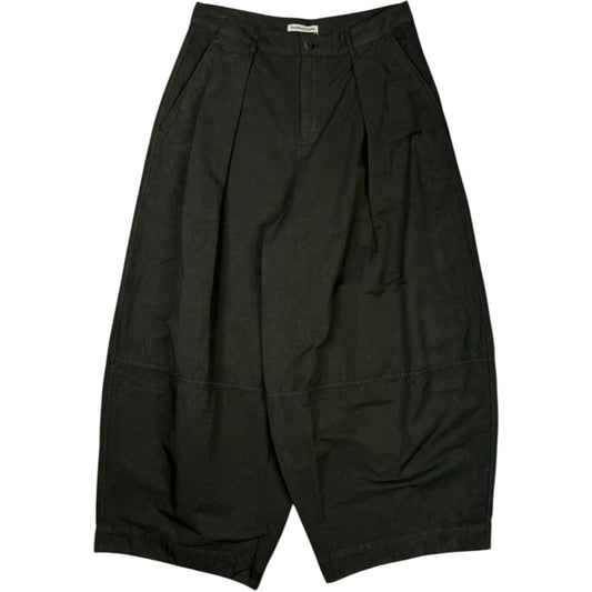 Deadbeat Trouser Dark Green Cotton Linen