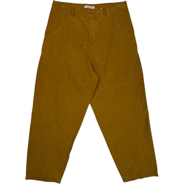 Twisted Seam Jean Orange Lyocell Cotton Linen