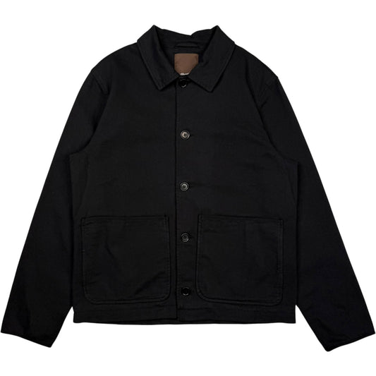 Groundhog Jacket Black Garment Dye Cotton Twill