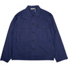 Military Shirt Blue Garment Dyed Poplin