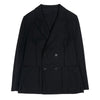 Double Breasted Peak Lapel Loro Piana Exclusive Honeycomb Black