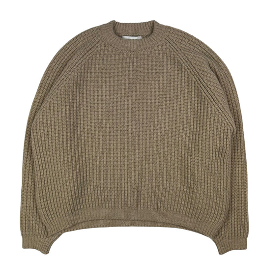 EM1-3 Structure Pullover Applied Beige