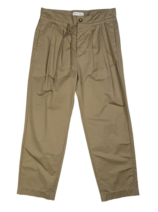 Pleated Trouser Sand Cotton DM18