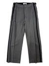 DM1-9 Pleated Slacks Grey Melange