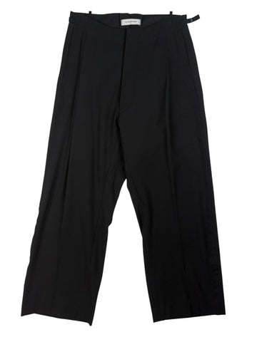DM1-9 Pleated Slacks Black