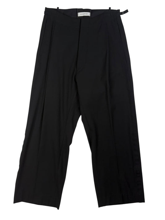 DM1-9 Pleated Slacks Black