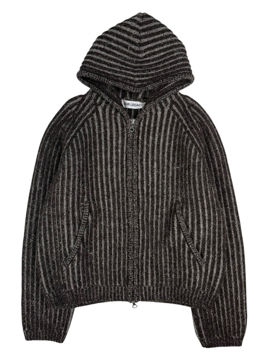 Level Hood Vanise Brown Stripe Isels Wool