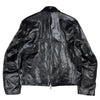 Mini Jacket Top Dyed Black Leather