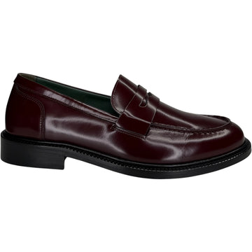 Yardee Moccasin Loafer Burgundy Polido