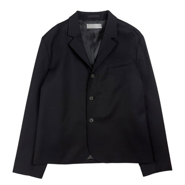 Rolling Blazer Coarse Black Gabardine