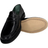 Yardee Moccasin Loafer Black Lizard