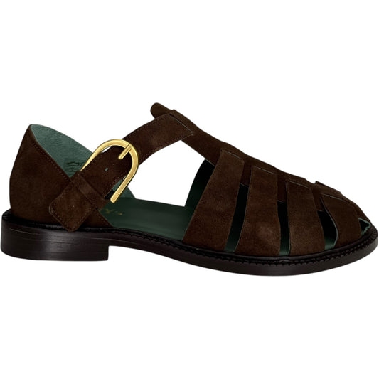 Fisherman Sandal Dark Brown Suede