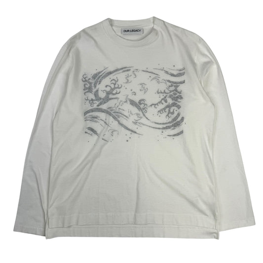 Box Long Sleeve Fleeting Breeze Print T-Shirt