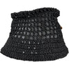 Raffia Bucket Hat Black