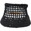 Raffia Bucket Hat Black